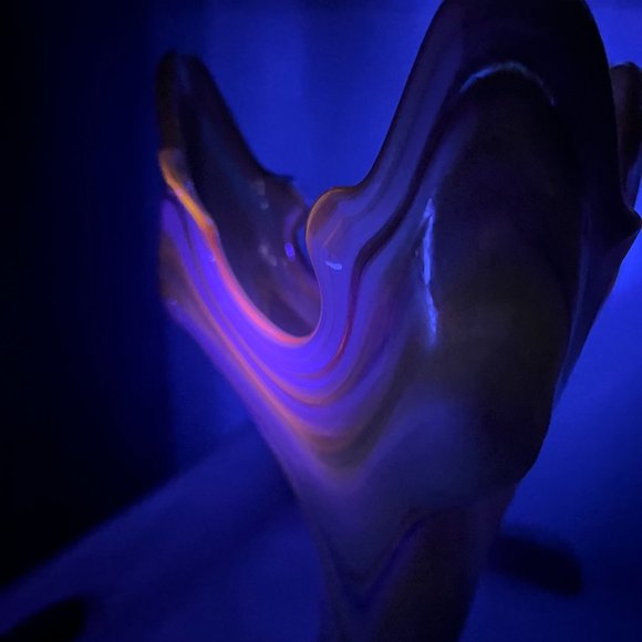 [ SOLD ] Vintage Sooner Glass Trumpet Vase Handblown - Picture 14 of 14